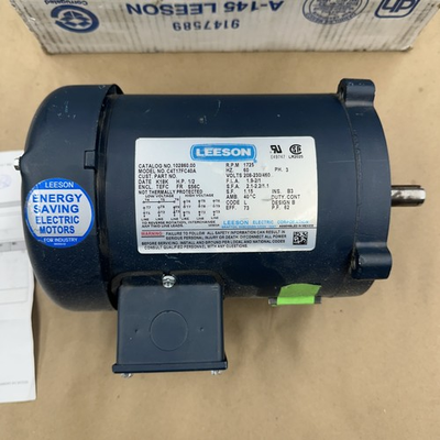 #ad LEESON C4T17FC40A 1 2 HP Motor 208 230 460V 3Phase 1725 RPM FR. S56C $249.99