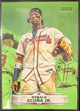 Topps Stadium Club Ronald Acuña Jr. Lime Green Parallel #4 Baseball 2025
