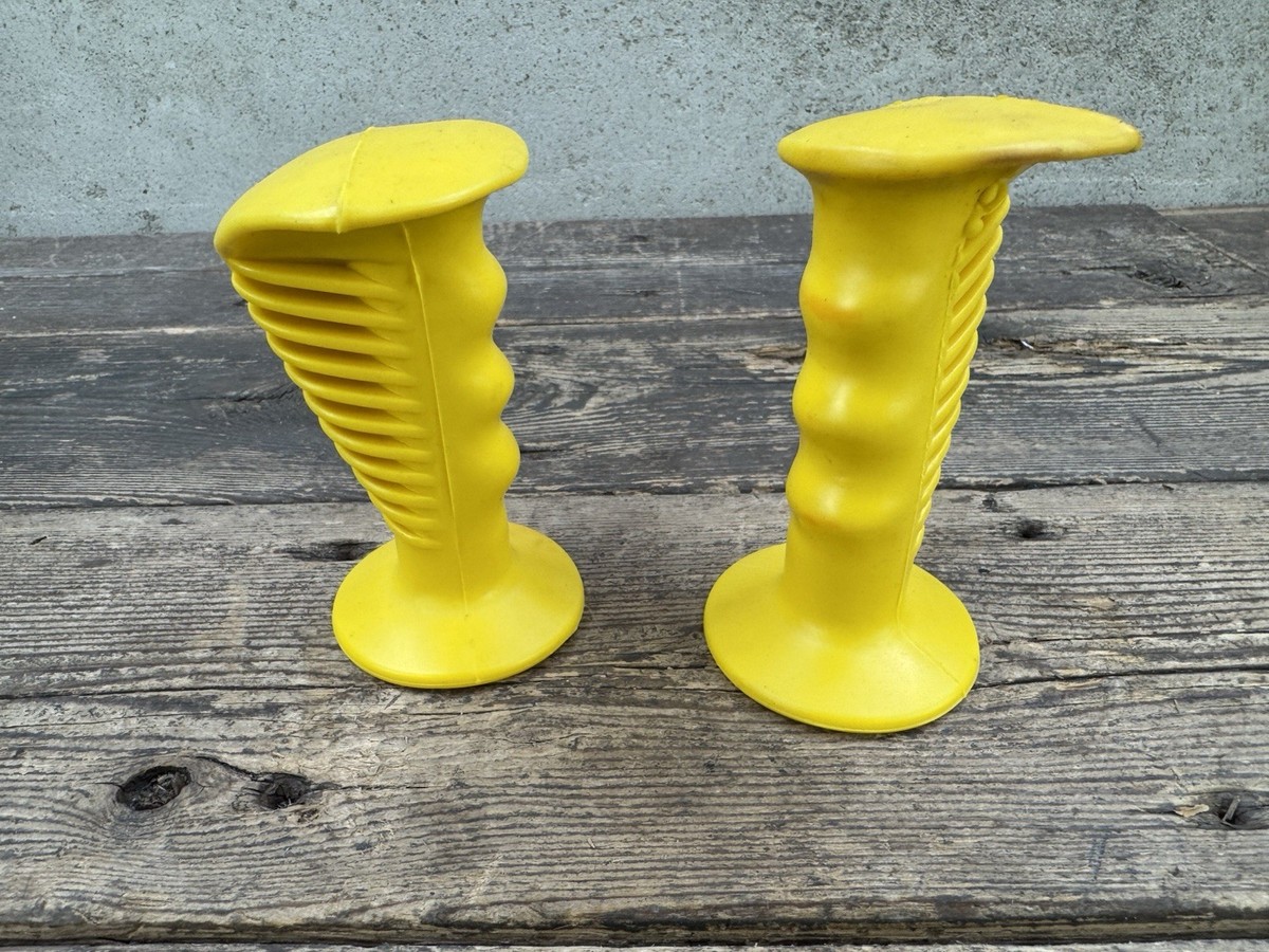 Nos Yellow Bmx Oakley 3 Style Grips Handle grips Vintage Old