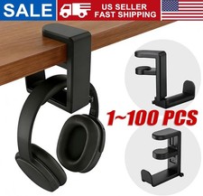 Rotating Headphone Stand Gaming Headset Holder Adjustable Under Desk Hanger Lot