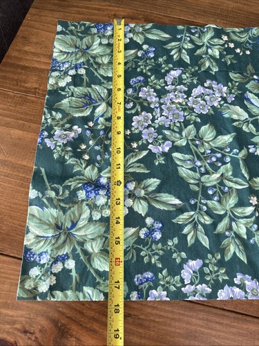 Tenda vintage Laura Ashley verde bacche di rovo floreale Valence Cottage Core 18x88 - Foto 4 di 4