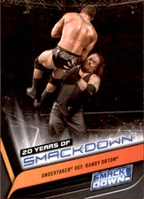 UNDERTAKER RANDY ORTON 2019 Topps WWE Smackdown 20 Years of Smackdown #SD-20