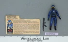 Cobra Officer V1 Straight Arm 100% Complete G.I. Joe 1982 Hasbro Vintage Figure