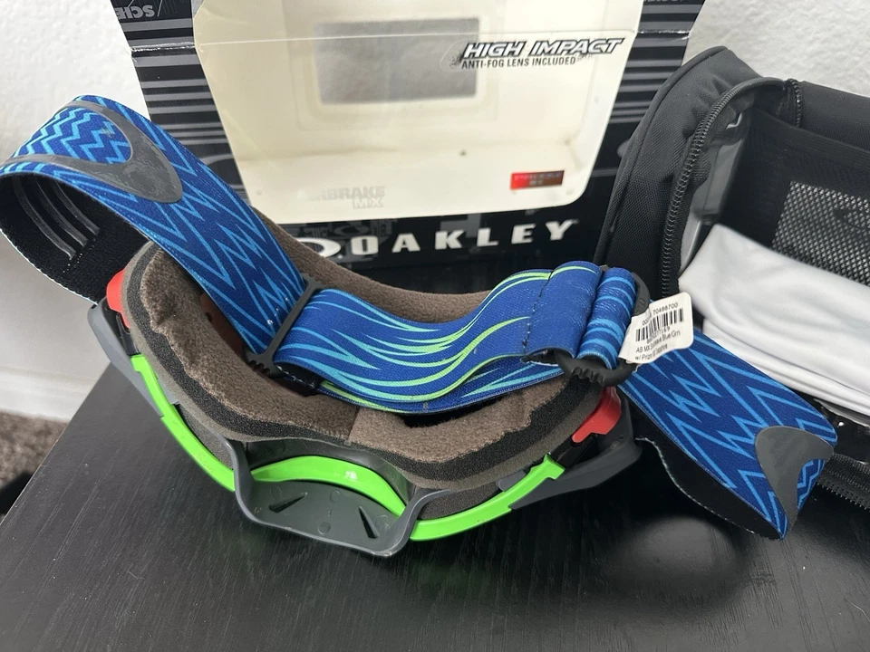 Gafas de bicicleta Oakley Airbrake MX MTB Signature verde neón/azul Prizm MX zafiro Foto 3 de 4