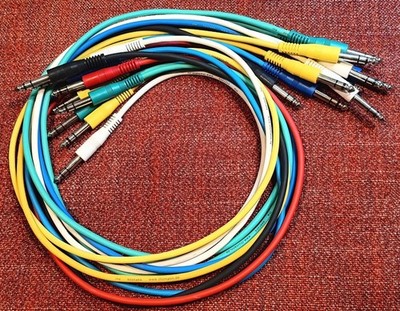 Audio Patchkabel 0,5m und 0,9m, 6,3 mm Stereoklinke, gebraucht
