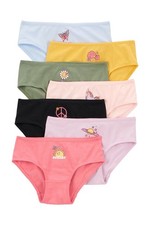 New Carters Girls 7 Pack Hipsters Underwear Size 8
