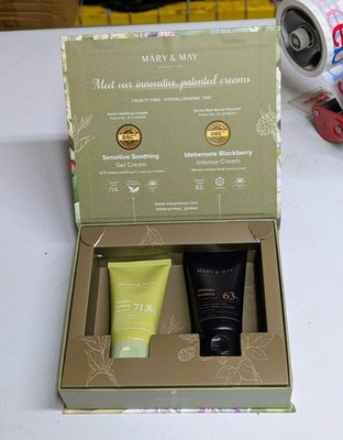 MARY MAY Idebenone Blackberry Gel Cream Duo Set Sensitive Soothing K Beauty