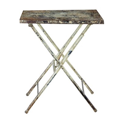 MID CENTURY INDUSTRIAL KLAPPBARER BEISTELLTISCH