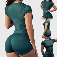 2 Piece Sports Set Women Gym Yoga Set Seamless Fitness Gym Clothes Sportswear Sh