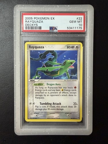 Rayquaza graded PSA 10 for sale on eBay