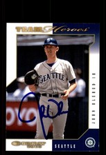 Signed Baseball Card Auto John Olerud 2003 Donruss Team Heroes #464 Mariners