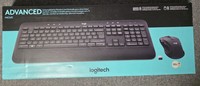 Logitech MK545 Wireless Tastatur & Maus Set | Kabellos Qwertz De-Layout |Schwarz