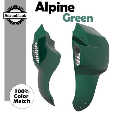 Alpine Green Lower Leg Fairings FXRT For Harley Softail Low Rider S/ST