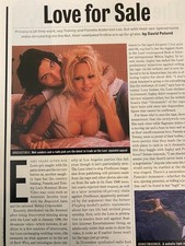 Pamela Anderson, Tommy Lee, Motley Crue, Full Page Vintage Clipping