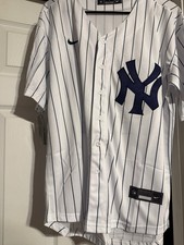 NUEVO - JERSEY ARROZ BLANCO RAYAS GAMETIME YANKEES TALLA XL