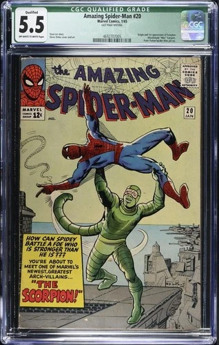 AMAZING SPIDER-MAN #20 CGC 5.5 Qualified Origin & 1st Appearance of the Scorpion