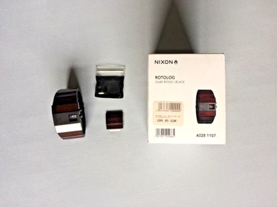 NIXON ROTOLOG Holz dark wood / black Armbanduhr Uhr Herren - Bild 1 von 4