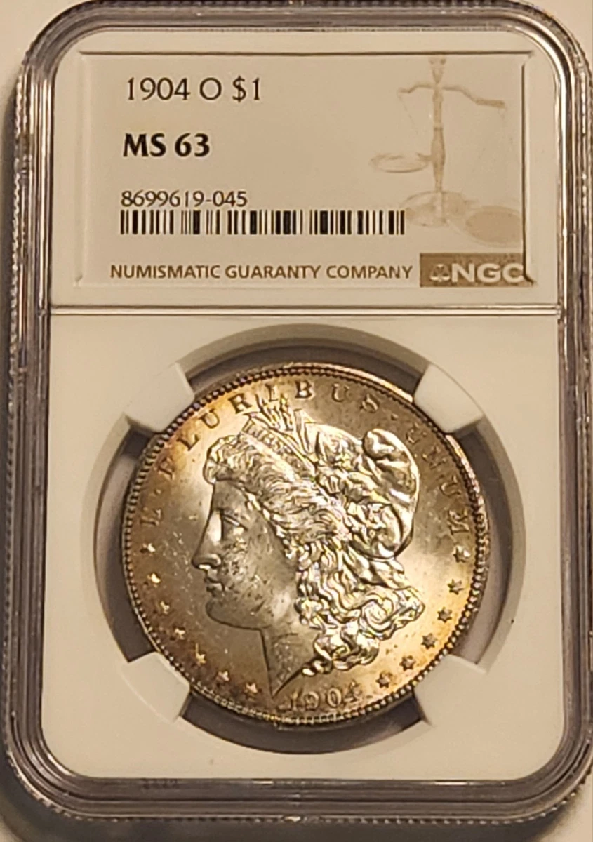 1904年 モルガン銀貨 MS63 NGC認証 MS 63 Graded 1904 Year Morgan US Dollars (1878-1921) for sale | eBay