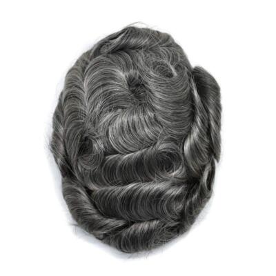 Mens Toupee For Men Human Hair Replacements Fine Mono Poly Around Hairpieces