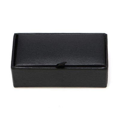 Faux Leather Travel Cufflinks Rings Storage Box for Case for Cufflink Luxury Dis