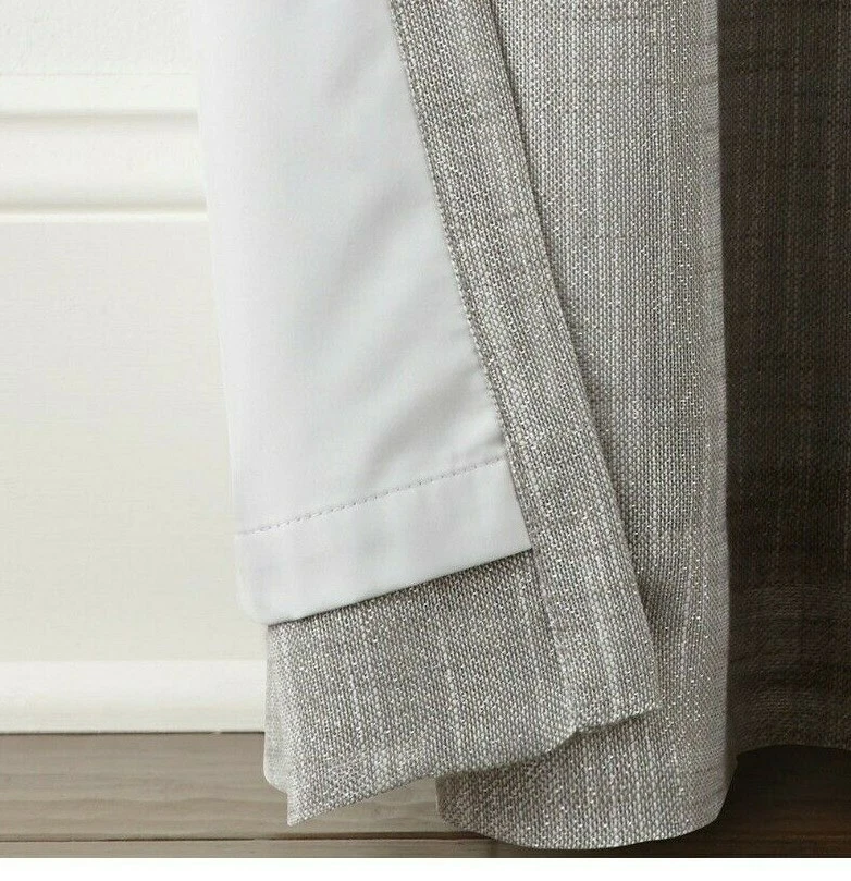 Panel Cortina JCP Presley Sparkle Skyline Gris Plata Ojal Apagón 50 x 95 Foto 2 de 4