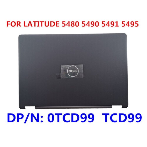 New 0TCD99 for DELL Latitude E5480 5480 Top LCD Back Cover Rear Lid Black #W6-