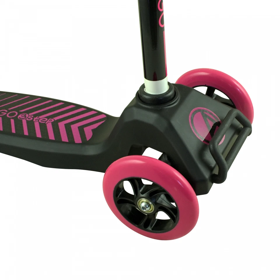Kinder Roller Kinderroller Scooter für Kinder verstellbare Höhe 3 Räder Pink - Bild 3 von 3