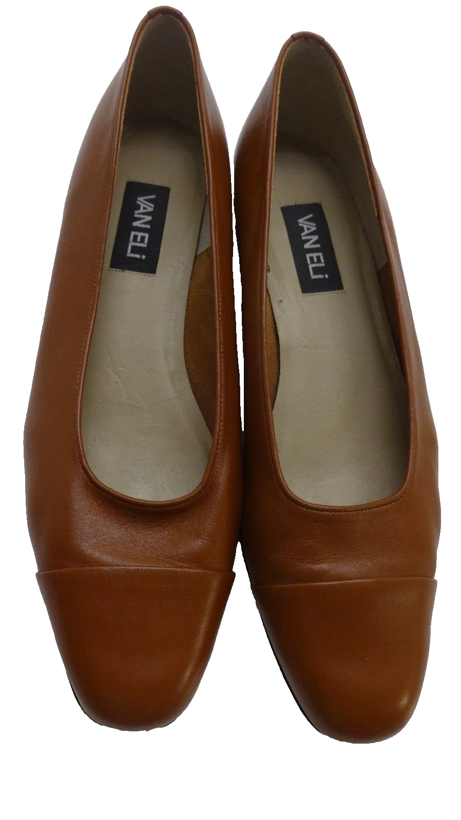 VANS DÉCOLLETÉ VAN ELI PELLE MARRONE TACCO BASSO 11 N