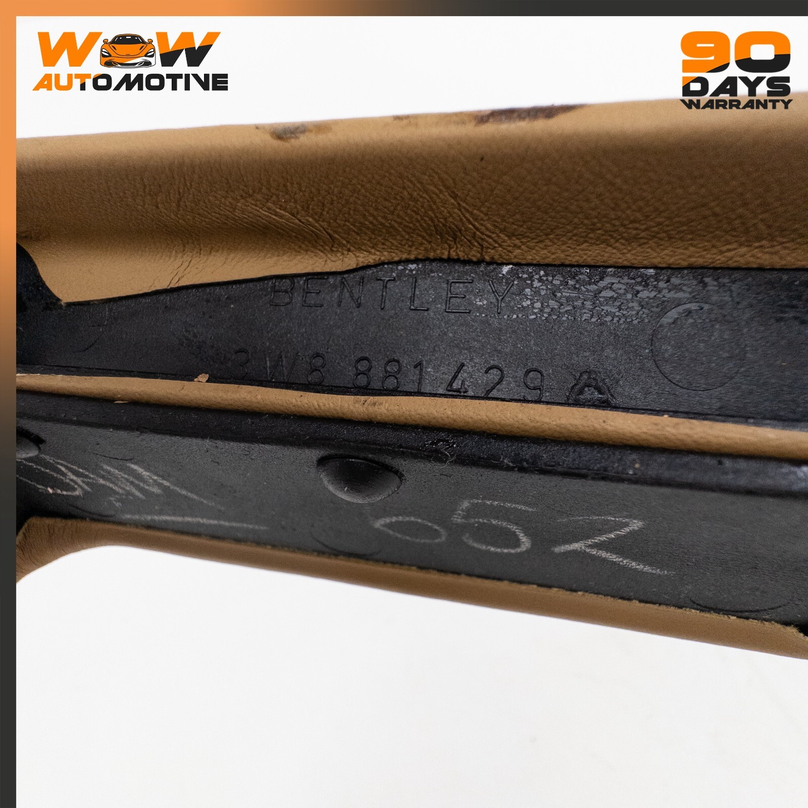 04-10 BENTLEY CONTINENTAL GT FRONT RIGHT PASSENGER SIDE SEAT COVER TRIM OEM