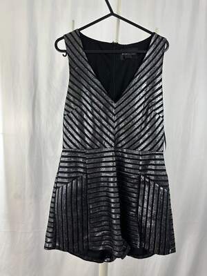 Damen Nerz Rosa Kleid Glänzend Schwarz Silber Medium Mini Hose