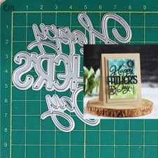 Happy Father's Day Metal Cutting Dies Stencil Template Scrapbooking Craft Mold