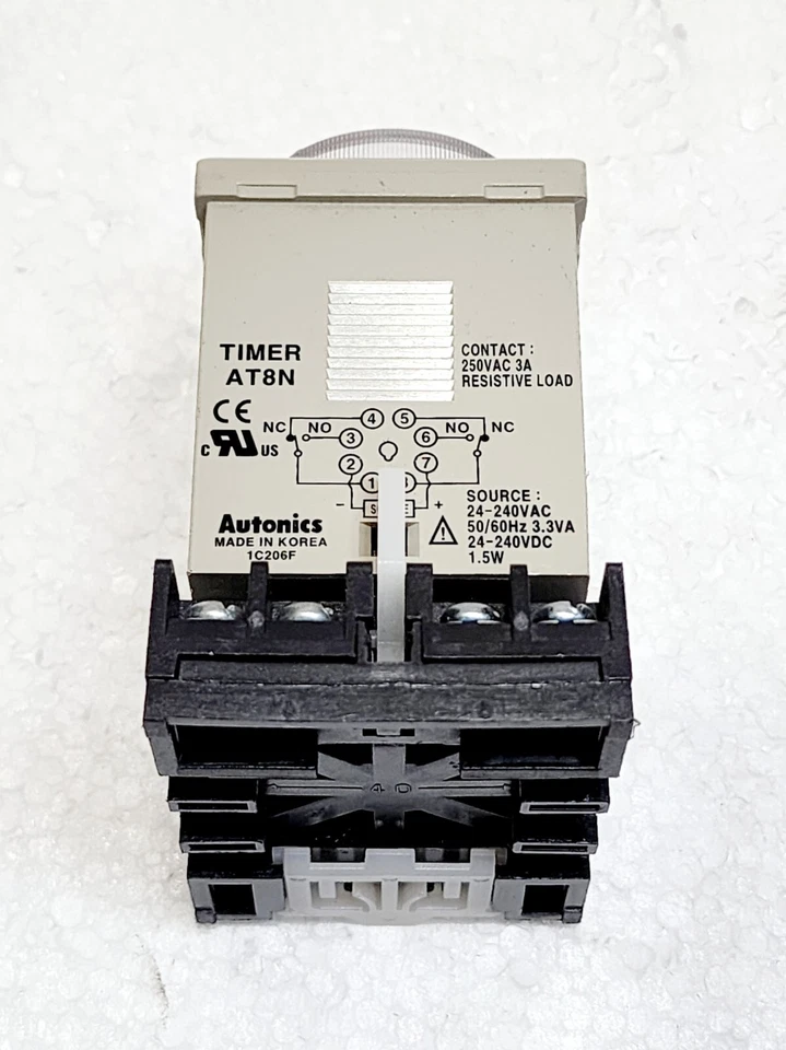 Autonics AT8N Minuteur 0-1 Min 24-240VAC 50/60Hz 3.3VA - Photo 3/4