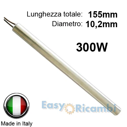 IN DESCRIZIONE CANDELETTA ACCENSIONE PER STUFA A PELLET 300W 155mm 10,2mm LA NORDICA EXTRAFLAME