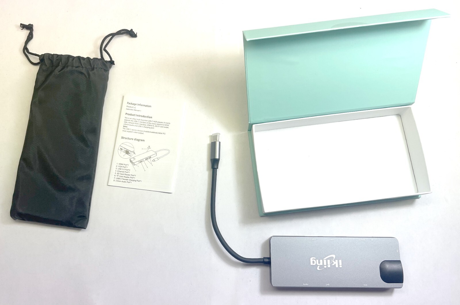 Lot of 19 Ikling Mini USB-C Dock (In Box) Docking Station