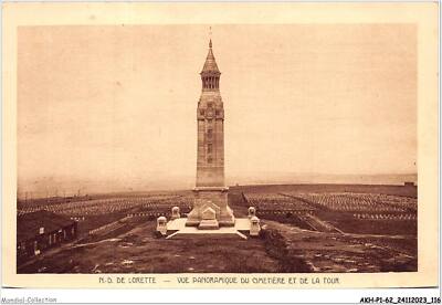 AKHP1-0059-62 - from LORETTE - panoramic view of cemetery and tower
