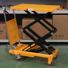 APOLLOLIFT 770lbs Mobile Trolley Double Scissors Lift Table Platform Cart 51.2"