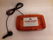 Wolo Sure Safe Magnet Mount Amber Mini Emergency Led Strobe Light Model 3720m-a