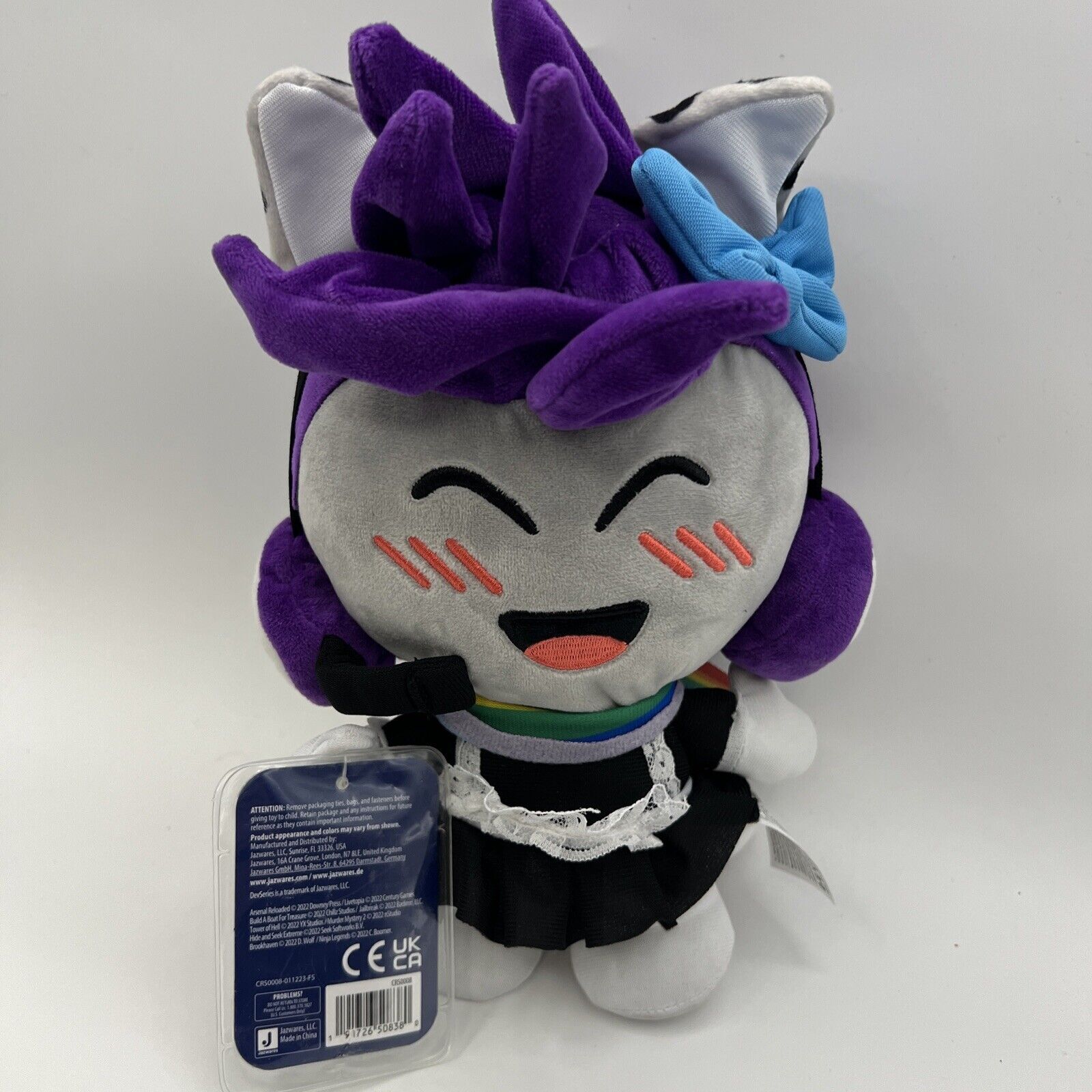 ROBLOX DevSeries TOWER OF HELL PYXL 10” Toy Plush w DLC Code NWT