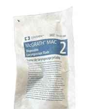 *Lot of 2* McGrath MAC # 2 Disposable Blade NEW (1 pack) 350-017-000 Exp 10/2026