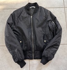 Na-kd Lacing Bomber Jacket In Black Womens Size Medium Full Zip Eyelet