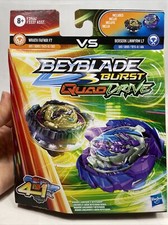 Beyblade Burst QuadDrive Wrath Fafnir F7 vs Berserk Linwyrm L7 Dual Pack