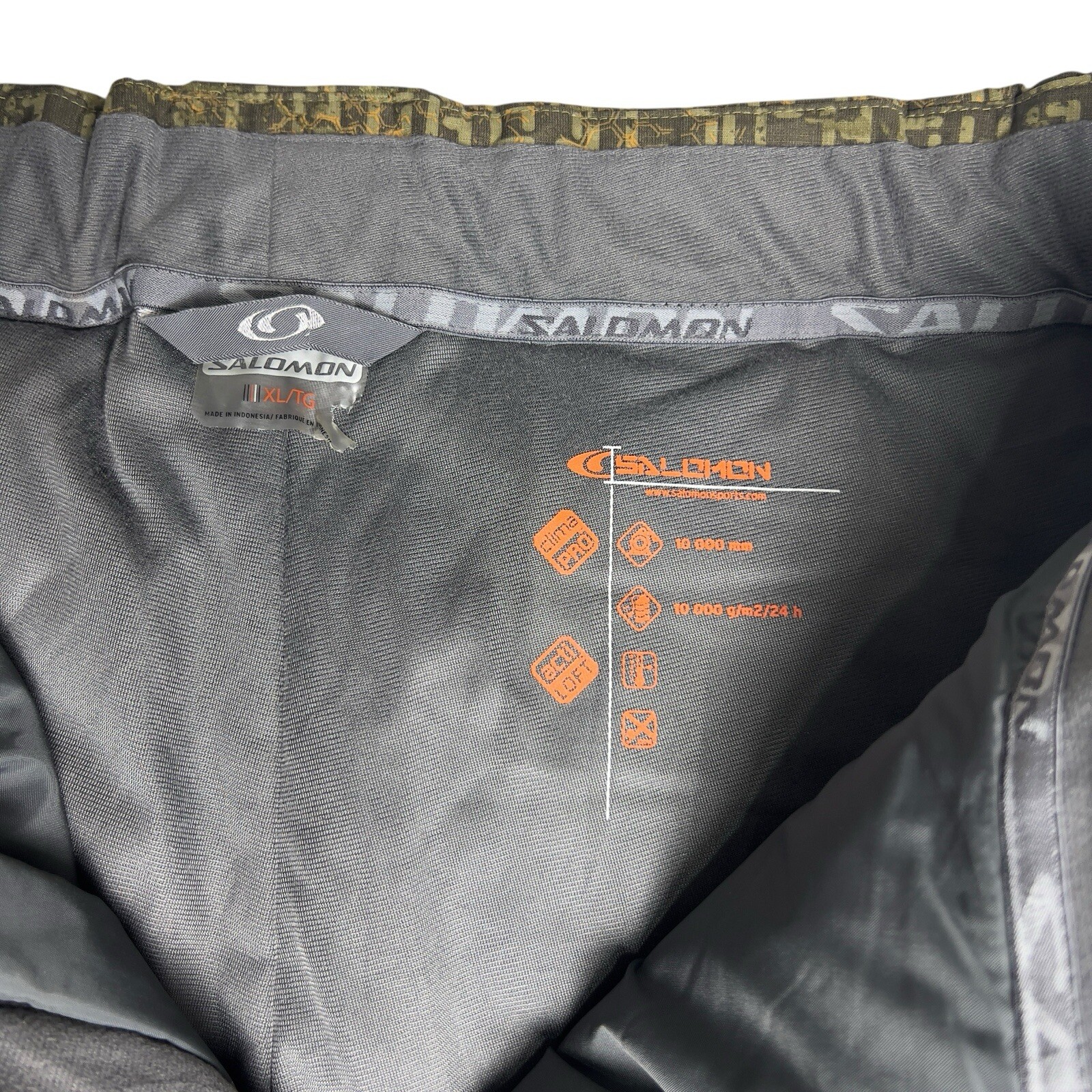 Salomon Pantaloni da Sci Snowboard Baggy Verde Stile Matrix Uomo XL