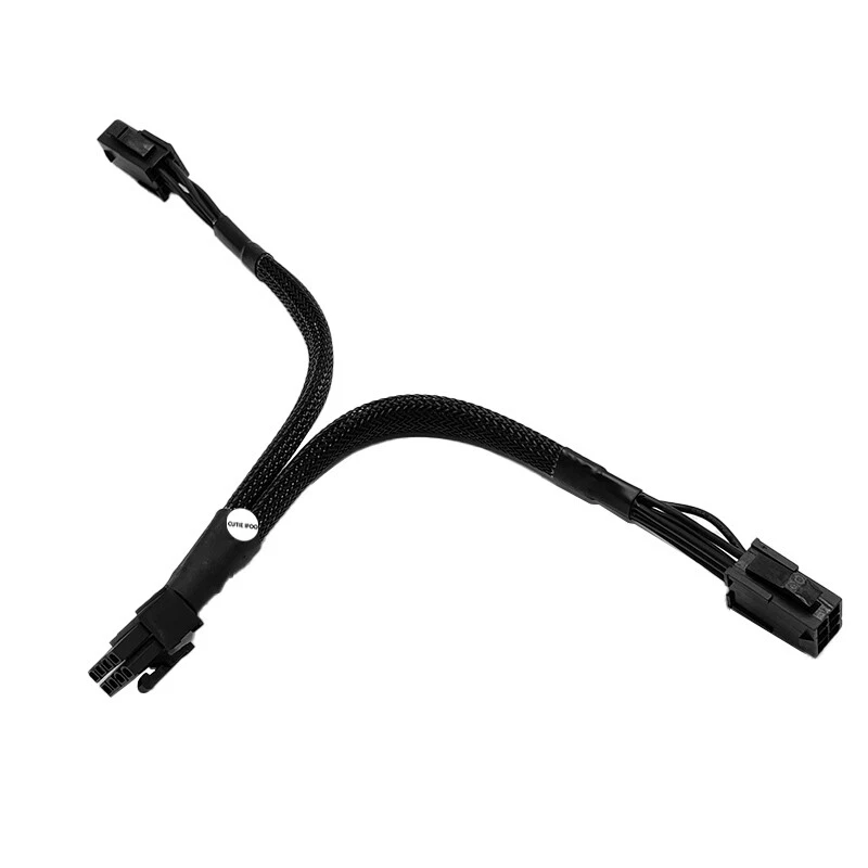 Dual 6 Pin Buchse auf 8 Pin Stecker GPU Grafikkarte Netzteil Kabel 18AWG - Bild 4 von 4