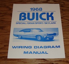 1968 Buick Special Gran Sport Skylark Wiring Diagram Manual 68
