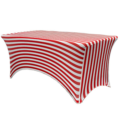 YCC Linens - Stretch Spandex Table Covers, Fitted Rectangular Tablecloths