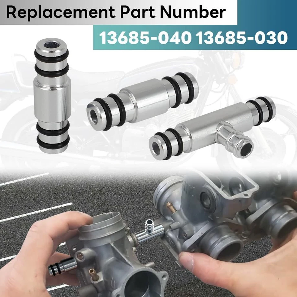 Kit combinado de carburador de combustible Tee/Rail 13685-040 para 77-79 Suzuki GS750 GS850 GS1000 Foto 4 de 4