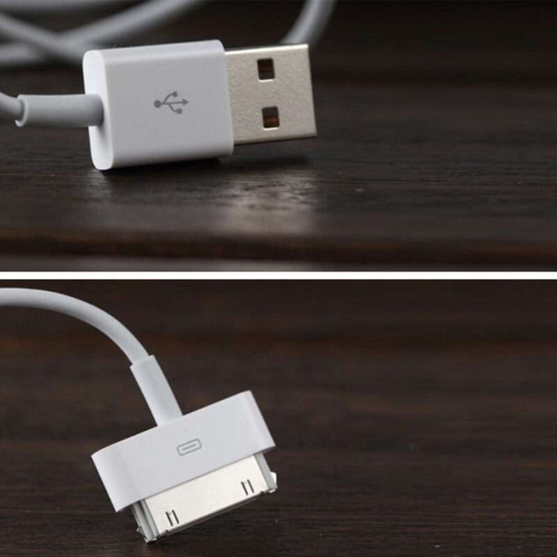 30Pin Sync & Power Cable for iPhone 4/4s iPad 1/2/3 Charging & Data Transfer