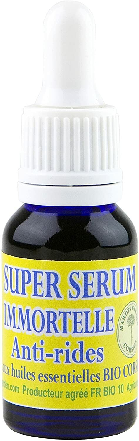 Super Sérum Immortelle ANTI-RIDES 15ml aux Huiles Essentielles BIOLOGIQUES