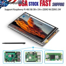 3.5Inch Touch Screen 125MHz SPI LCD Display Fan For Raspberry Pi 4B/3B /ZeroW US