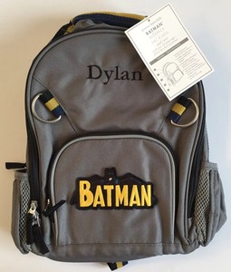 Pottery Barn Kids Batman Backpack Small Dylan New Gotham City Dc